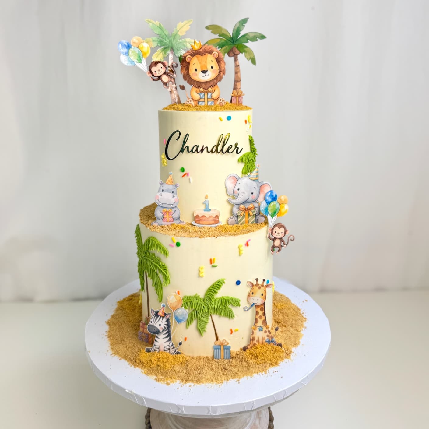 Beach Wild One Birthday Cake — Shannon's Cake Shop
