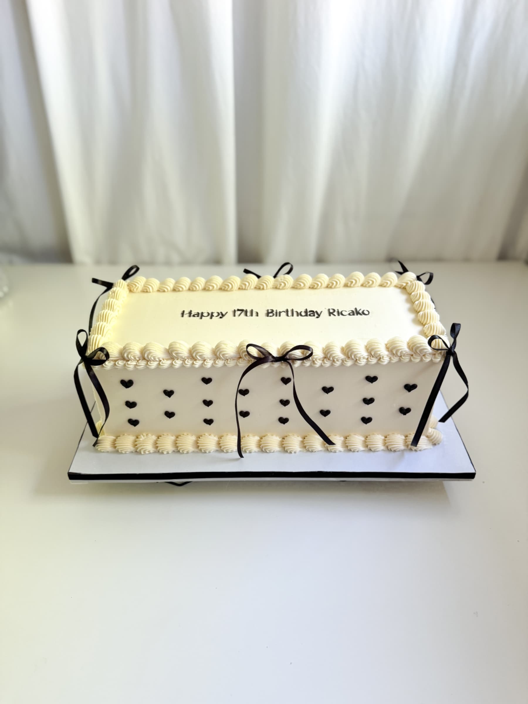 Rectangle heart cake — Shannon's Cake Shop