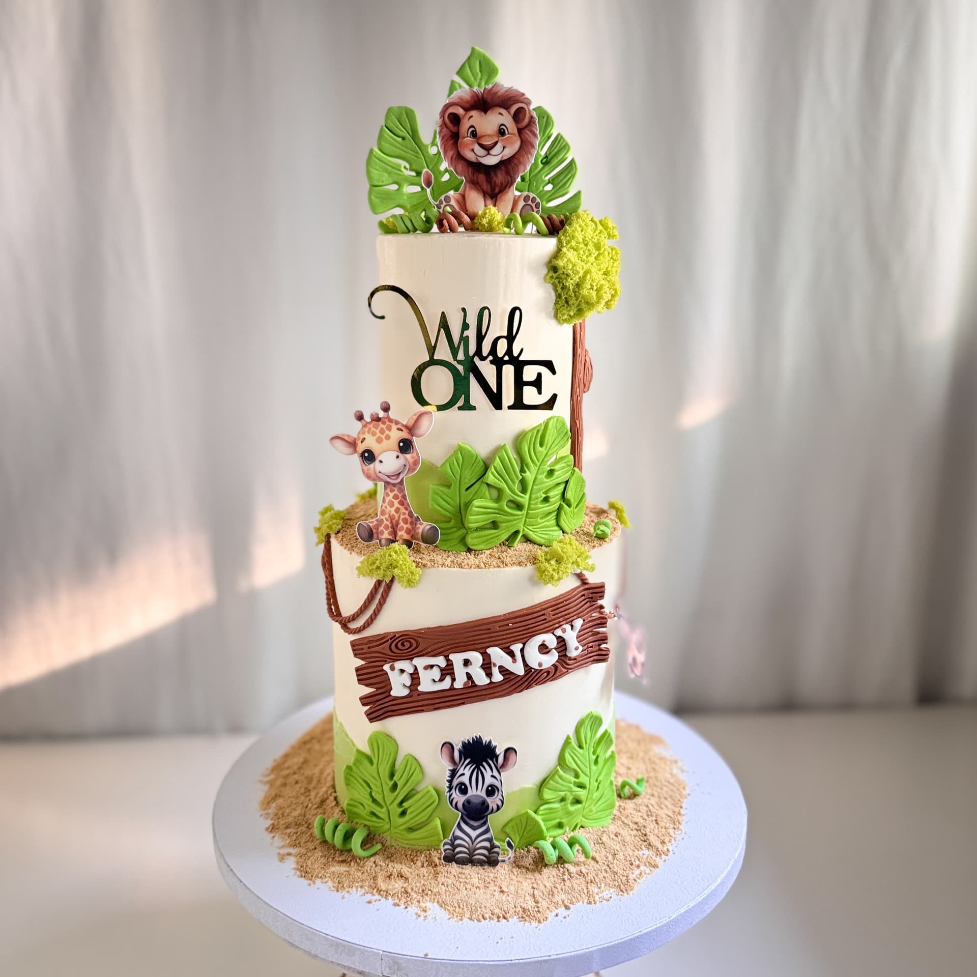 Wild One Two Tiered Cake — Shannon's Cake Shop